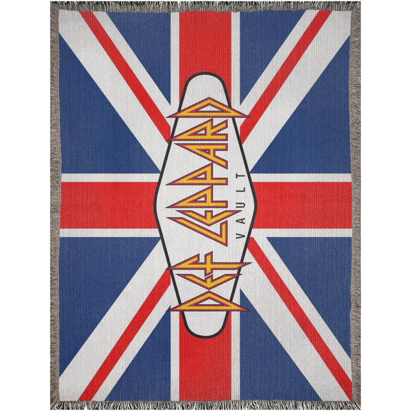 Def Leppard Vault Union Jack Woven Blanket