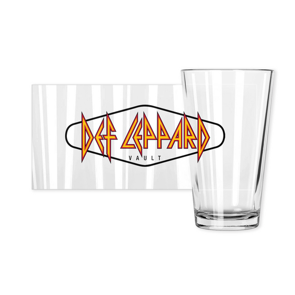 Def Leppard Vault Logo Pint Glass