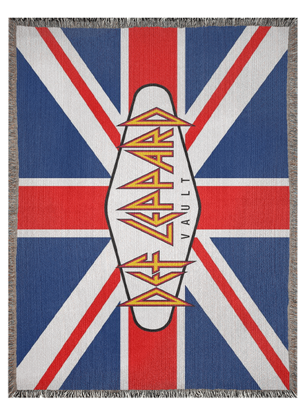 Def Leppard Vault Union Jack Woven Blanket